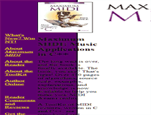 Tablet Screenshot of maxmidi.com